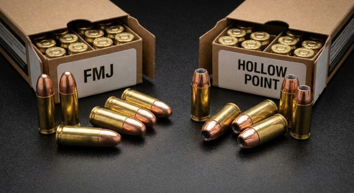 FMJ vs hollow point ammo differences